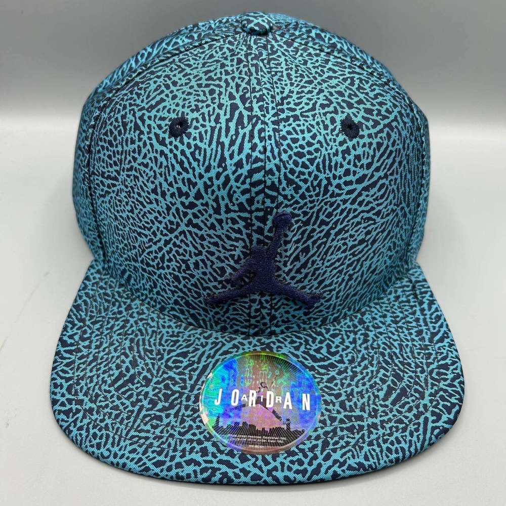 Air Jordan Hat Men Blue Black Cement Elephant Embroidered Jumpman Snap Back Cap